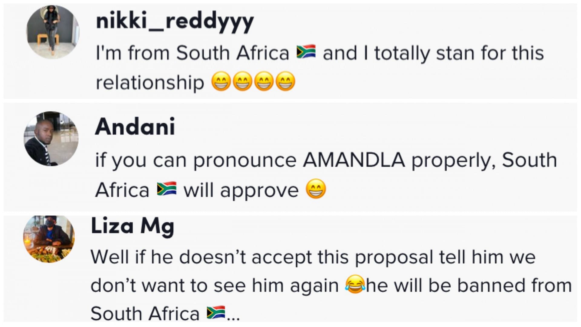 Social media users from South Africa go crazy over the video uploaded by Cizek. (Image via TikTok)